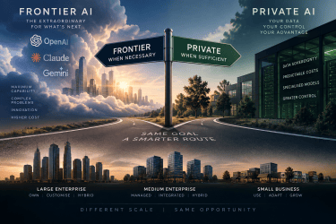 AI’s Hybrid Future – Frontier When Necessary, Private When Sufficient